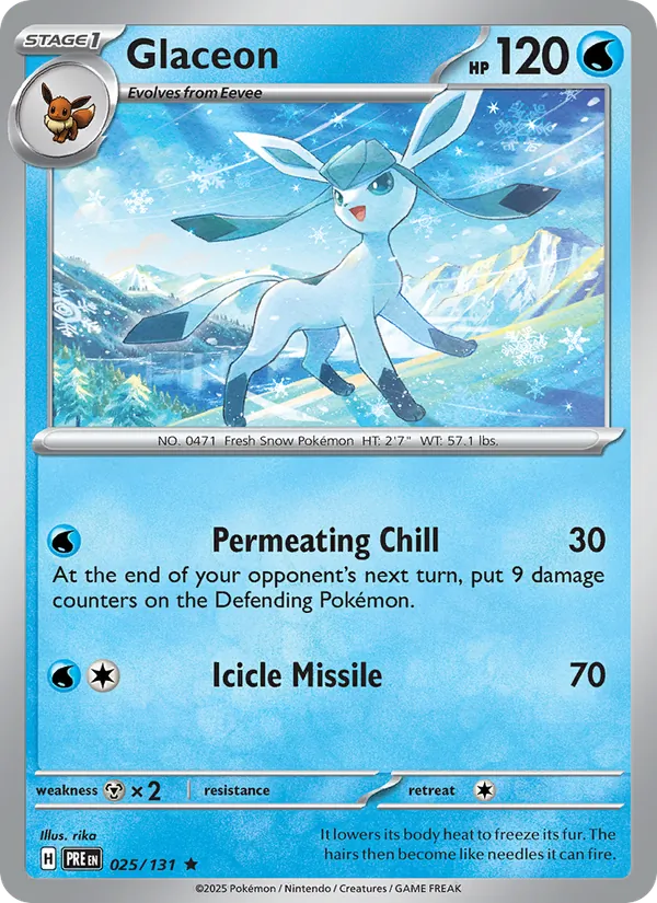 Glaceon — Prismatic Evolutions #025