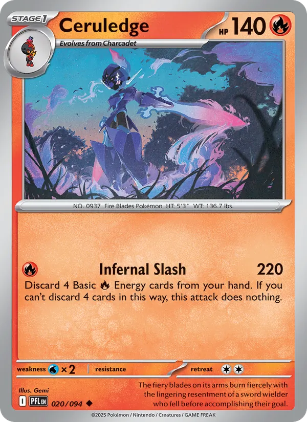 Ceruledge — Phantasmal Flames #020