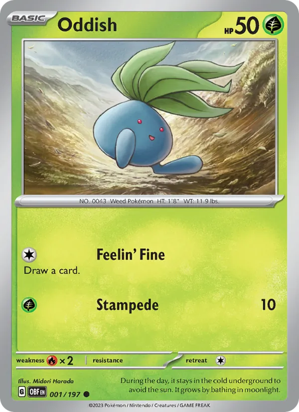 Oddish — Obsidian Flames #001