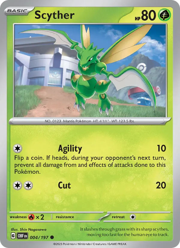 Scyther — Obsidian Flames #004