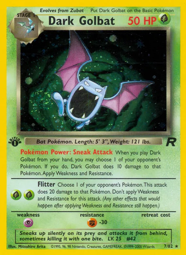 Dark Golbat — Team Rocket #7