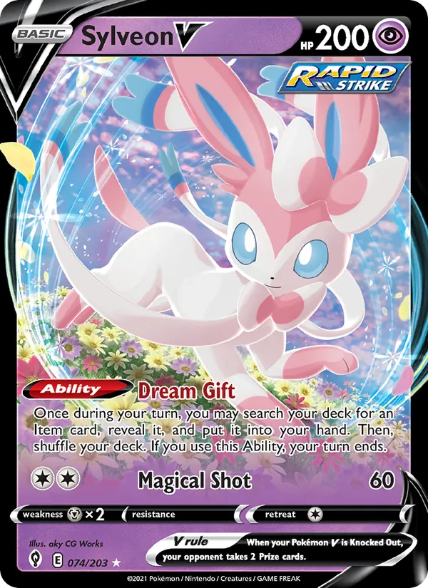 Sylveon V — Evolving Skies #74