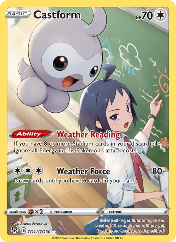 Castform — Lost Origin Trainer Gallery #TG11